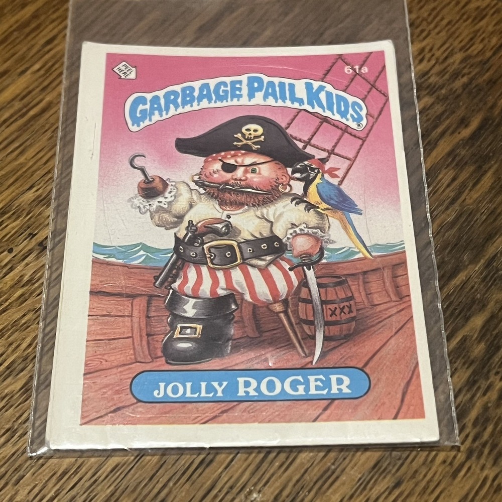Vintage 1986 Topps Garbage Pail Kids #61a Jolly Roger BB2